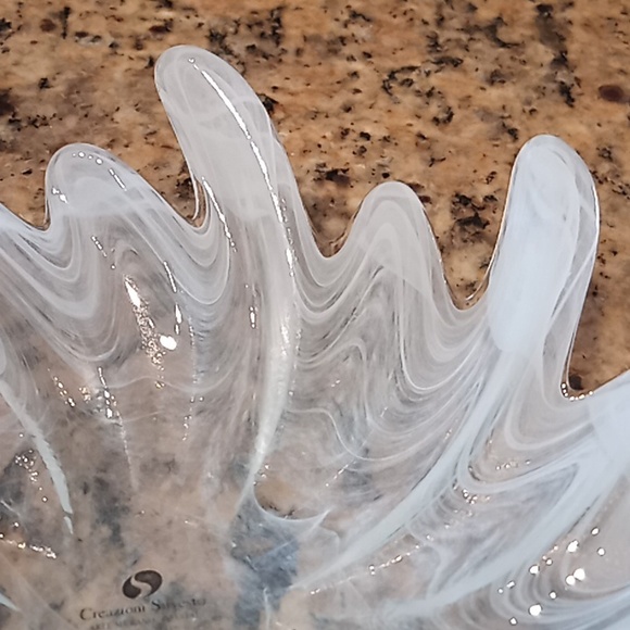 Vintage ARTE MURANO Crystal. By, Creazioni Silverstri. ITALY. Fanciful Shape. - Picture 14 of 16